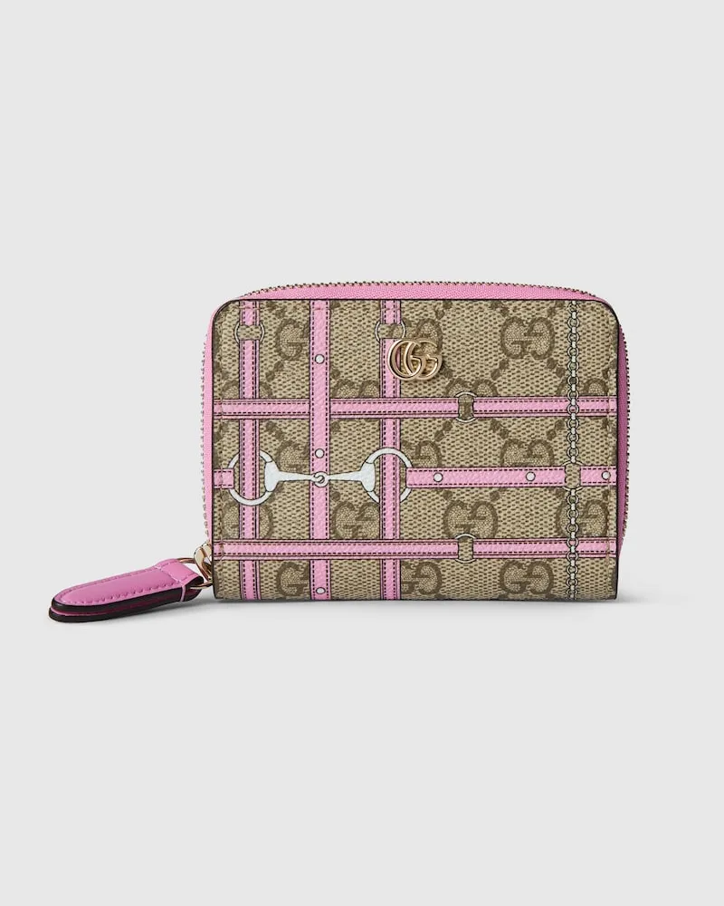 Gucci Mini-Brieftasche Mit Reißverschluss Und Print Pink