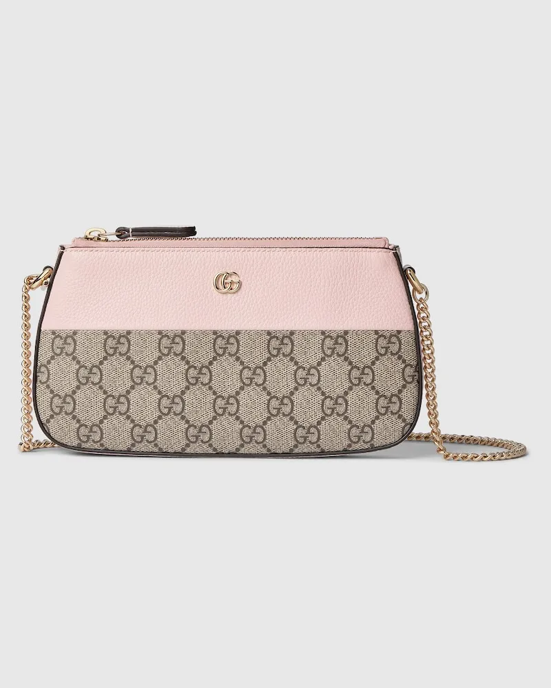 Gucci Portefeuille Bicolore GG Marmont Mini Format Rose