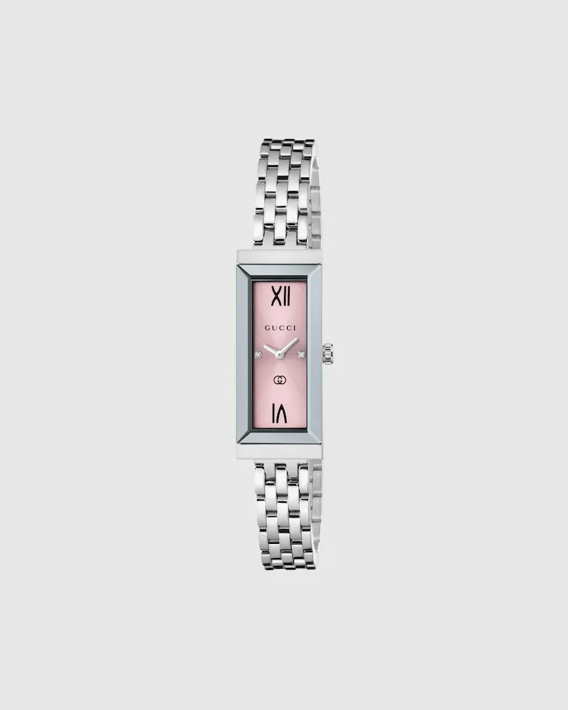 Gucci G-Frame Uhr, 14 x 34 mm Pink