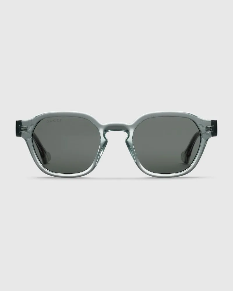 Gucci Sonnenbrille mit Ovalem Rahmen Grau
