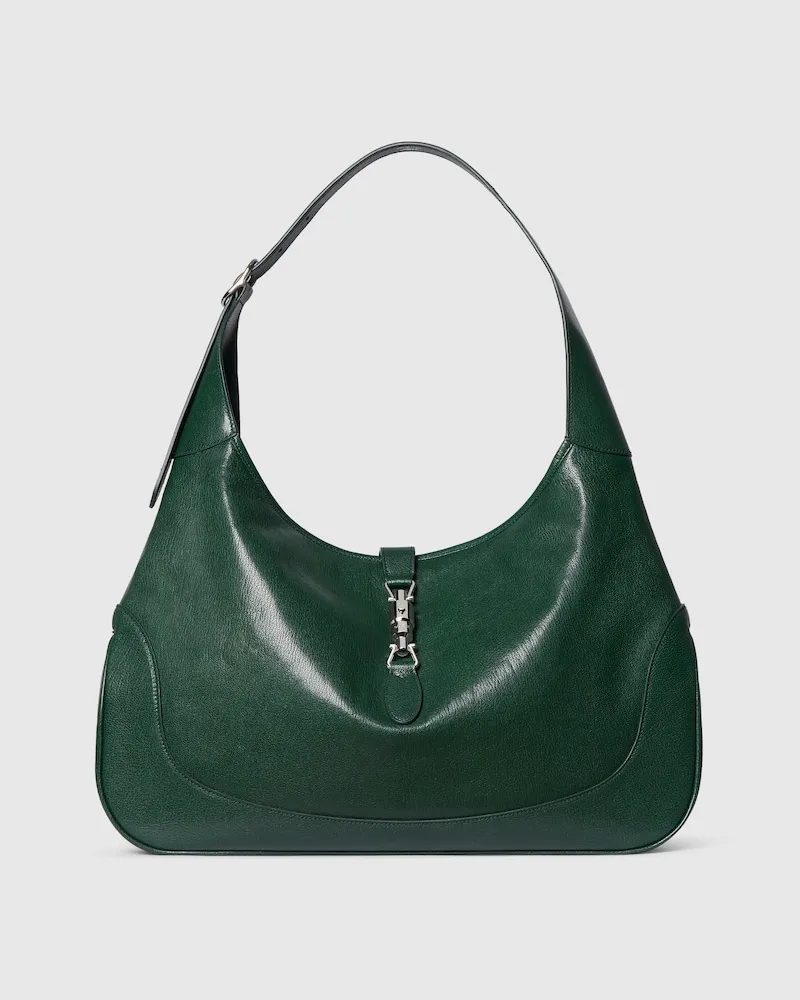 Gucci Große Jackie 1961 Umhängetasche Grün