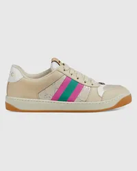 Gucci Screener Damensneaker Mit Web Weiß