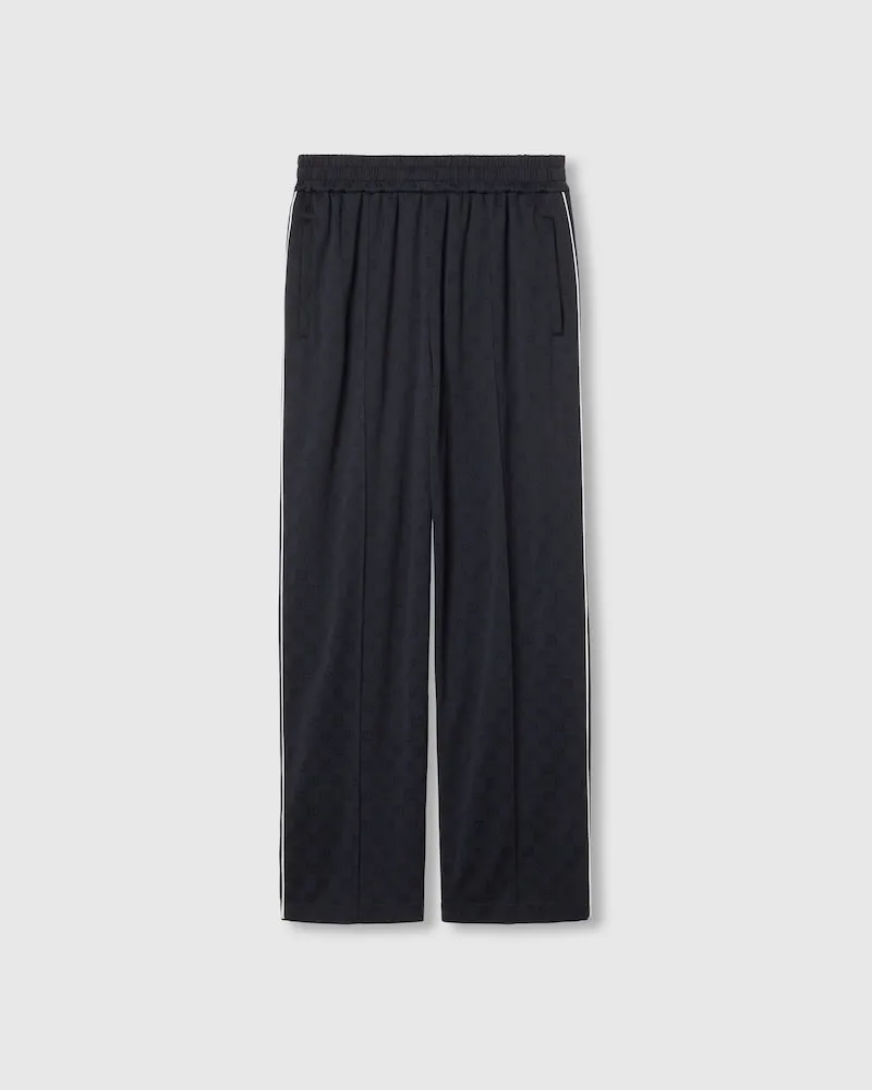 Gucci Hose aus GG Nylon Und Jersey, Größe Blau