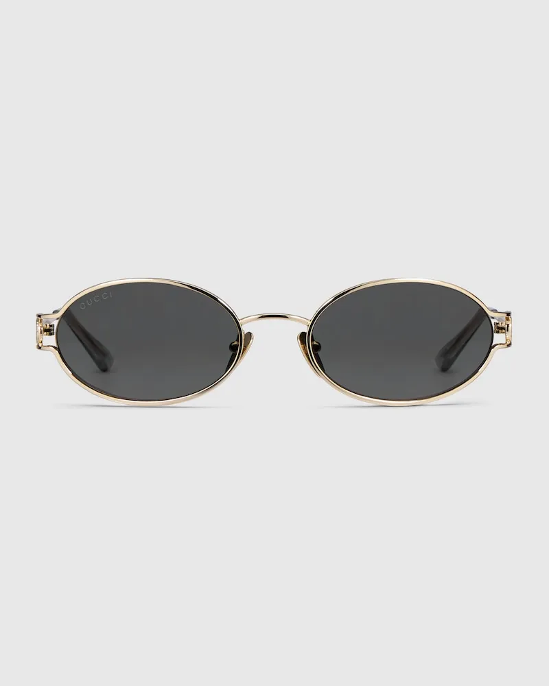 Gucci Sonnenbrille mit Rechteckigem Rahmen Gold