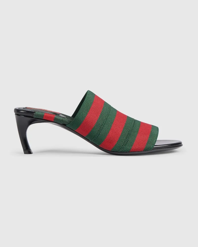 Gucci Damen-Mulesandalette mit Web Grün