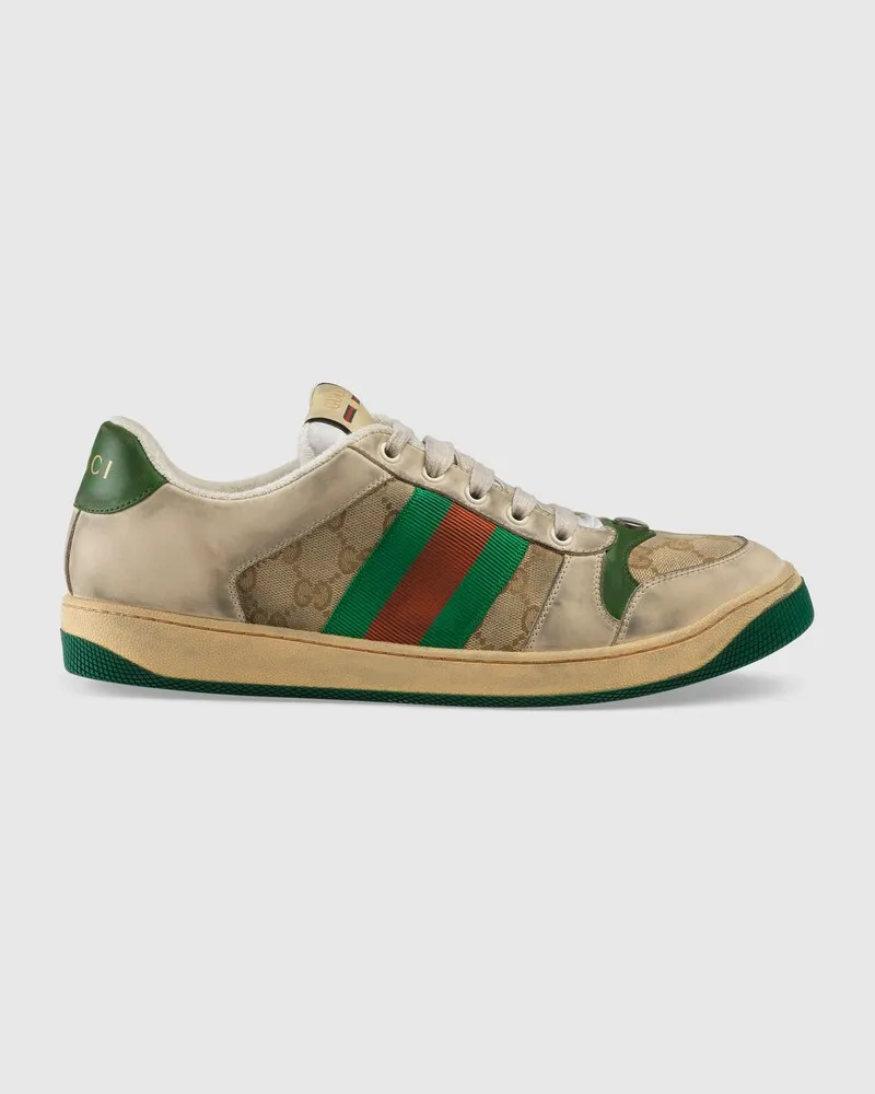 Gucci Screener Herrensneaker mit GG Beige