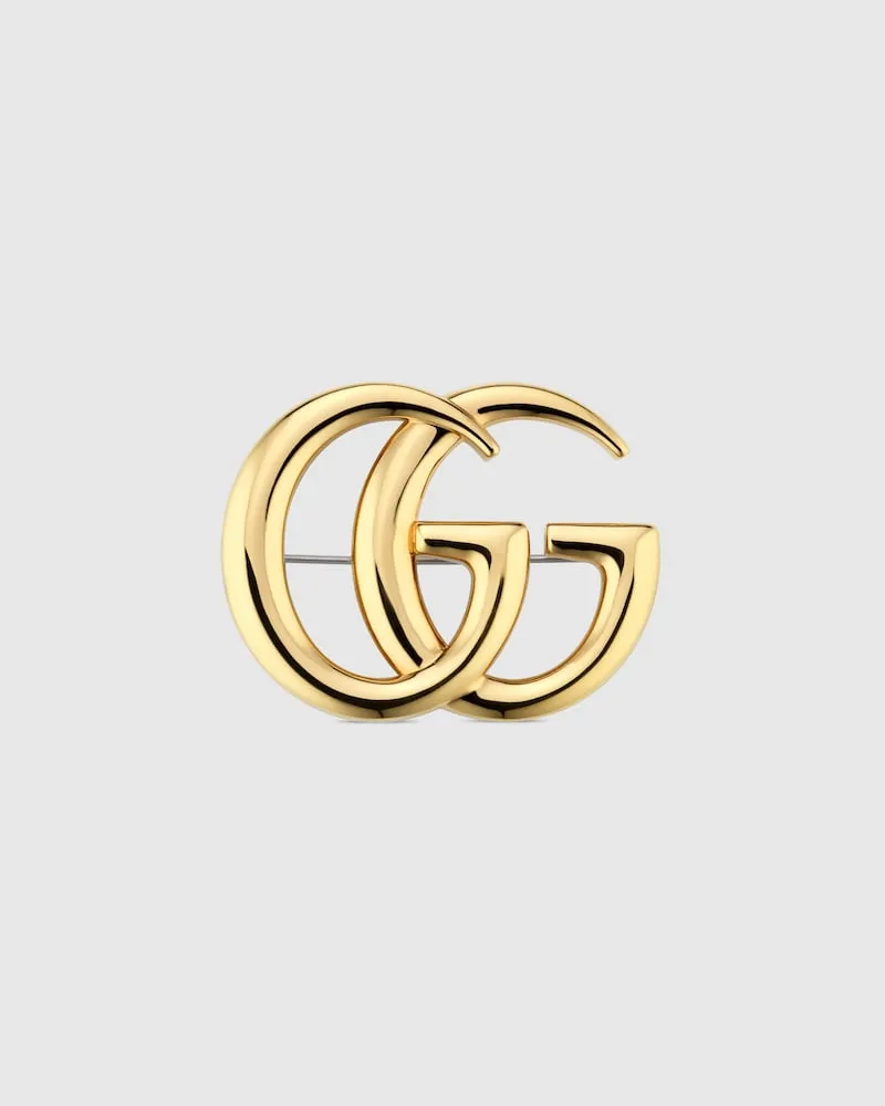 Gucci GG Marmont Brosche Goldfarbenes