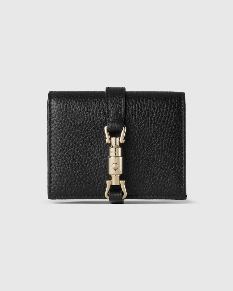 Gucci Kleine Jackie 1961 Brieftasche Schwarz