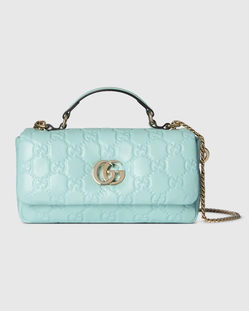 Gucci Kleine GG Milano Henkeltasche Blau