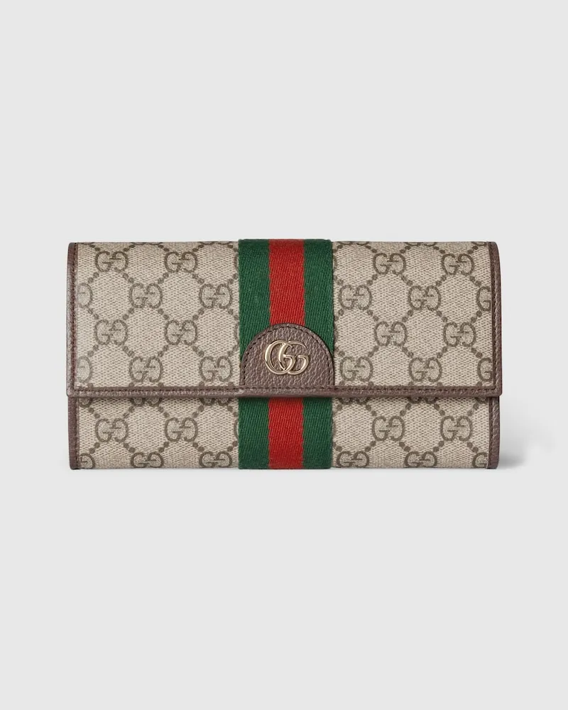 Gucci Ophidia Continental Brieftasche Beige