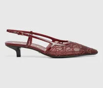 Damenpumps Mit Fersenriemchen Und GG Kristallen, Größe