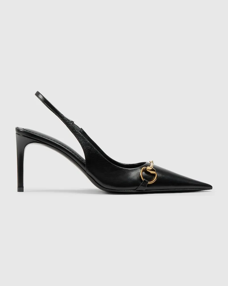 Gucci Damenpumps mit Fersenriemchen 'Donna Schwarz