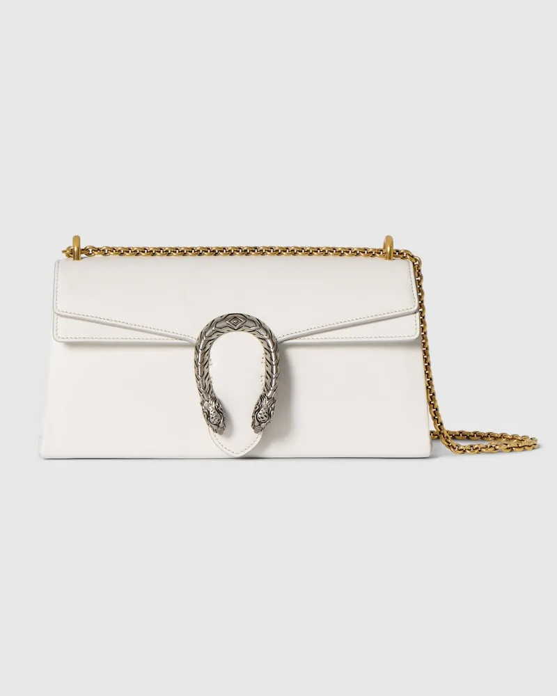 Gucci Mittelgroße Dionysus Schultertasche Weiß