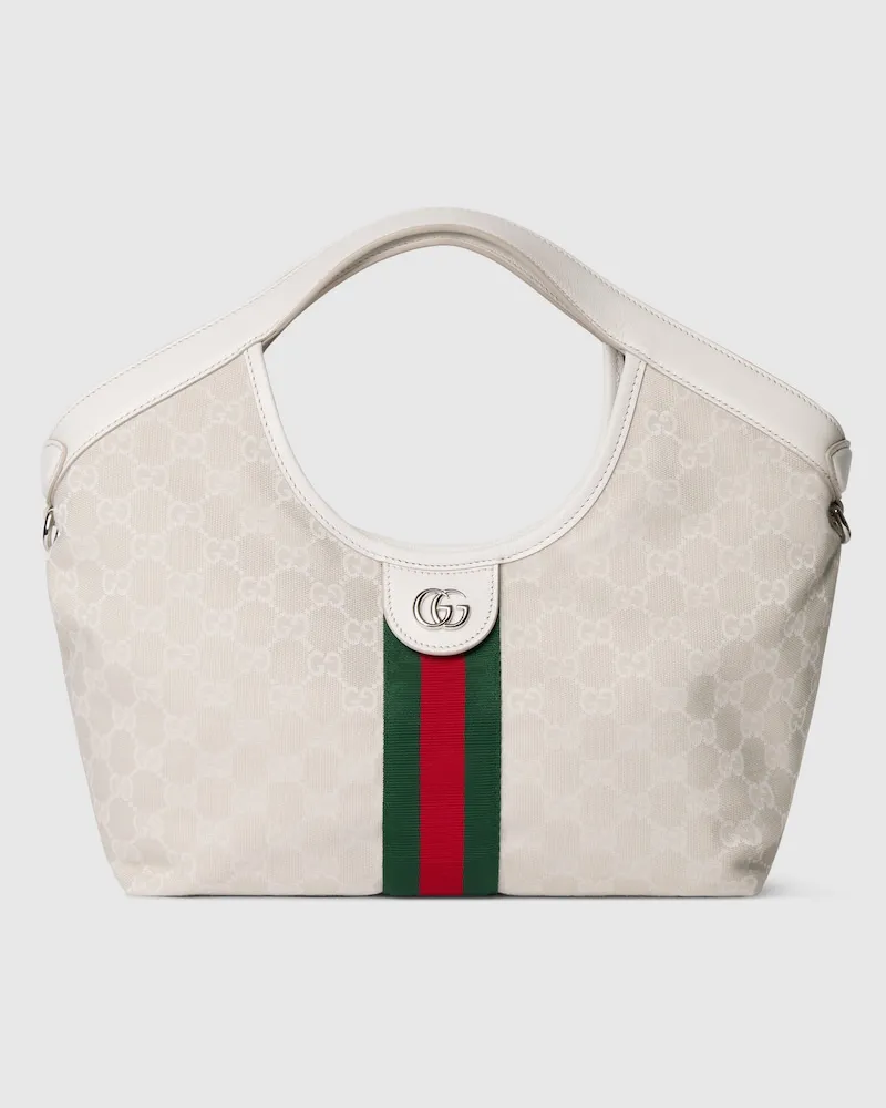 Gucci Kleiner Giglio Shopper Weiß