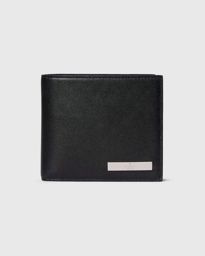 Gucci Portemonnaie mit Metall-Anhänger Braun