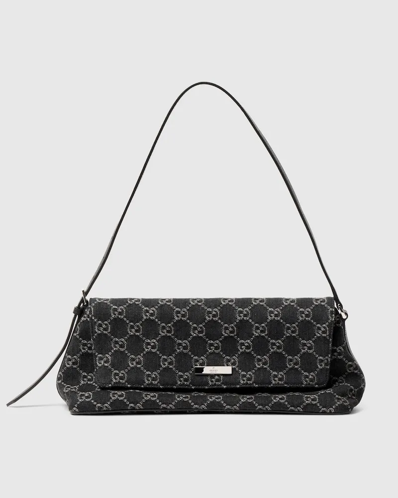 Gucci Madison Mittelgroße Schultertasche Schwarz