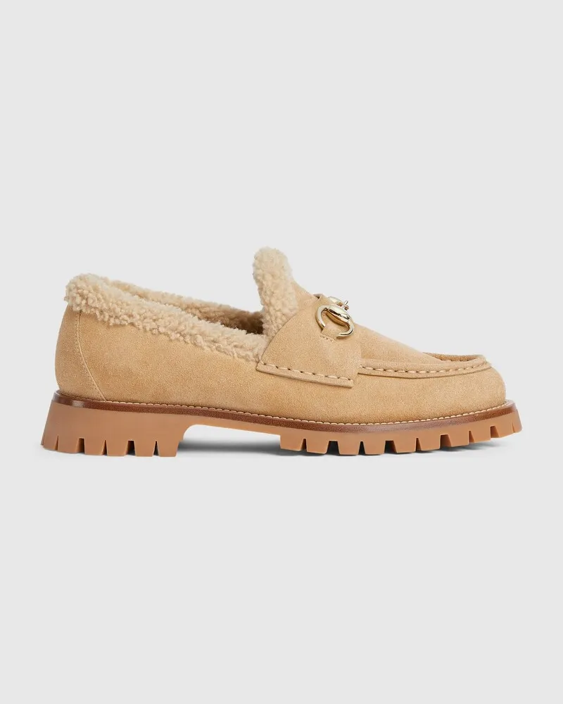 Gucci Damenloafer Mit Horsebit, Größe Beige