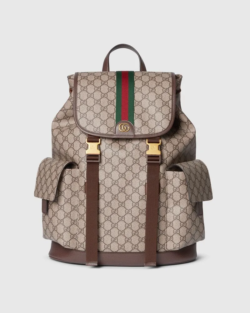 Gucci Großer Ophidia Rucksack Beige