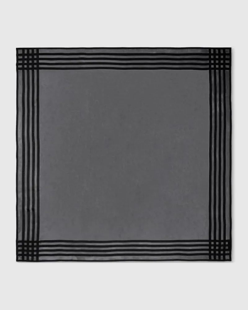 Gucci Leichtes Seidenjacquard-Tuch Schwarz