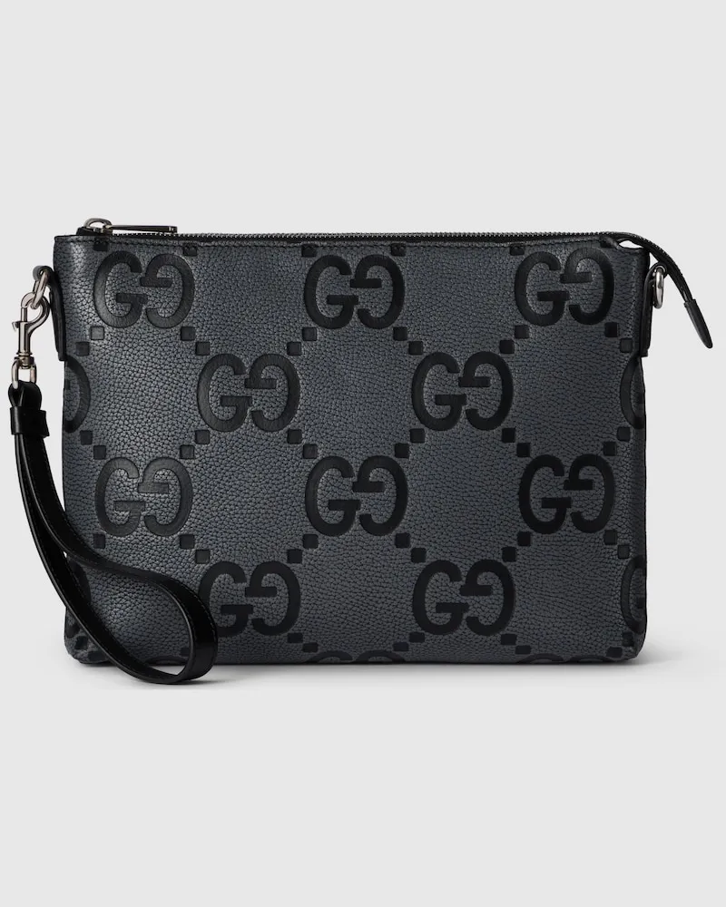 Gucci Mittelgroße GG Messengertasche Schwarz