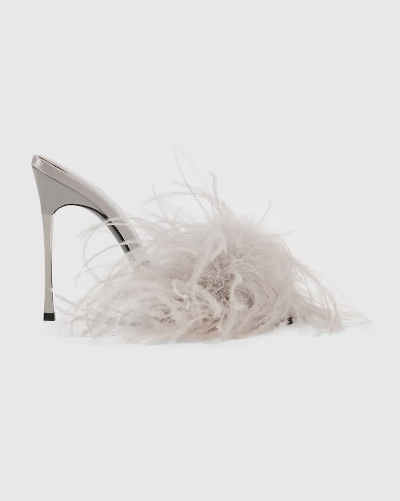 Gucci Bombshell Damenpantolette, Größe Grau