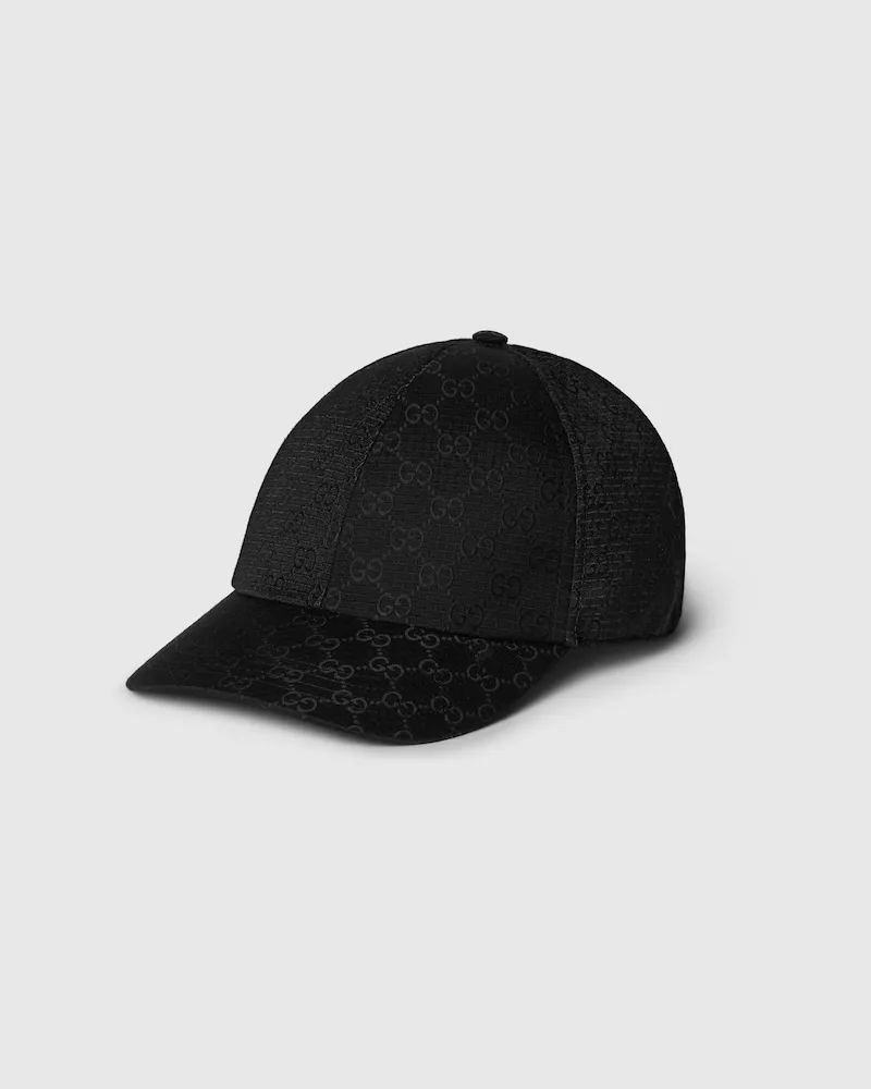 Gucci Baseballkappe aus GG Ripstop, Größe Schwarz