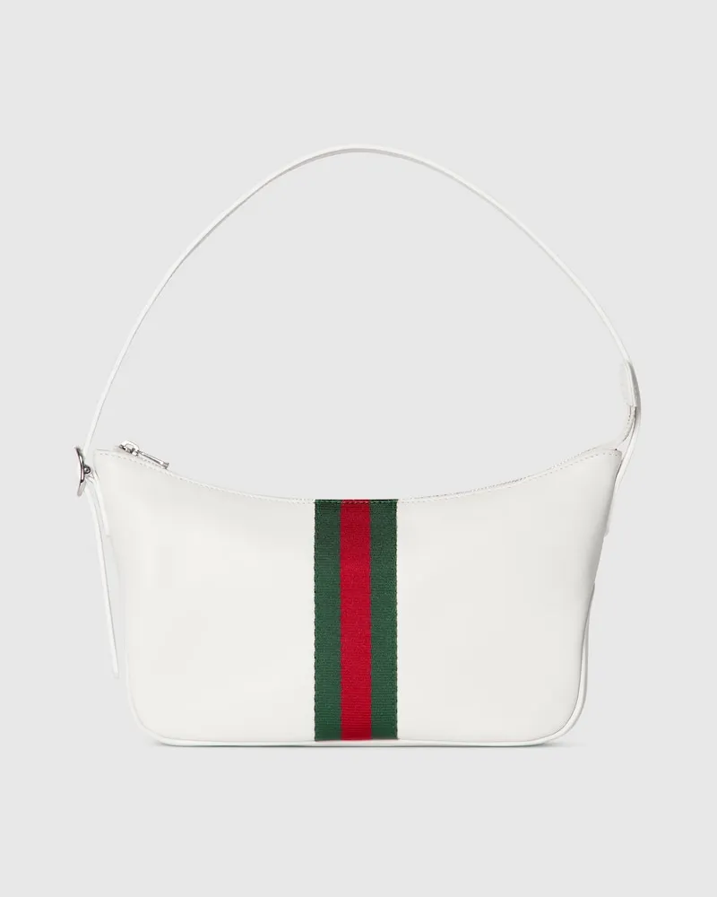 Gucci Kleine Lunetta Umhängetasche Weiß