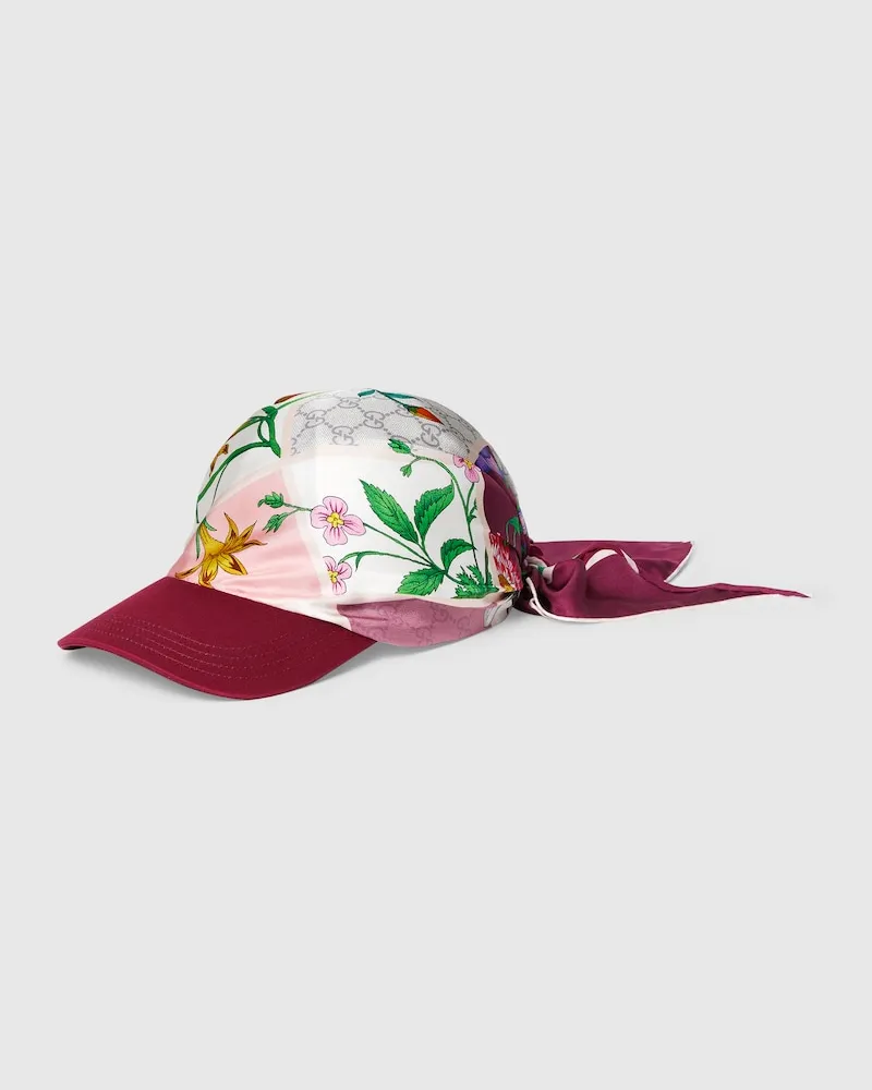 Gucci Casquette En Soie À Imprimé, Taille Violet