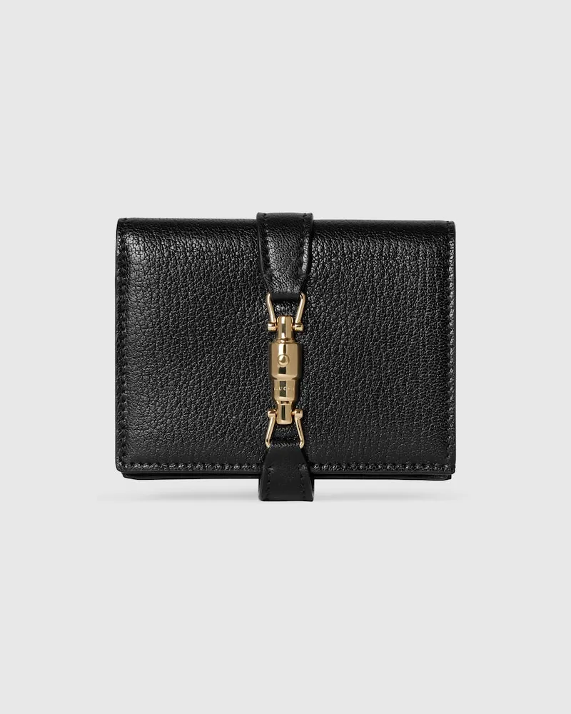 Gucci Mittelgroße Jackie Brieftasche Schwarz