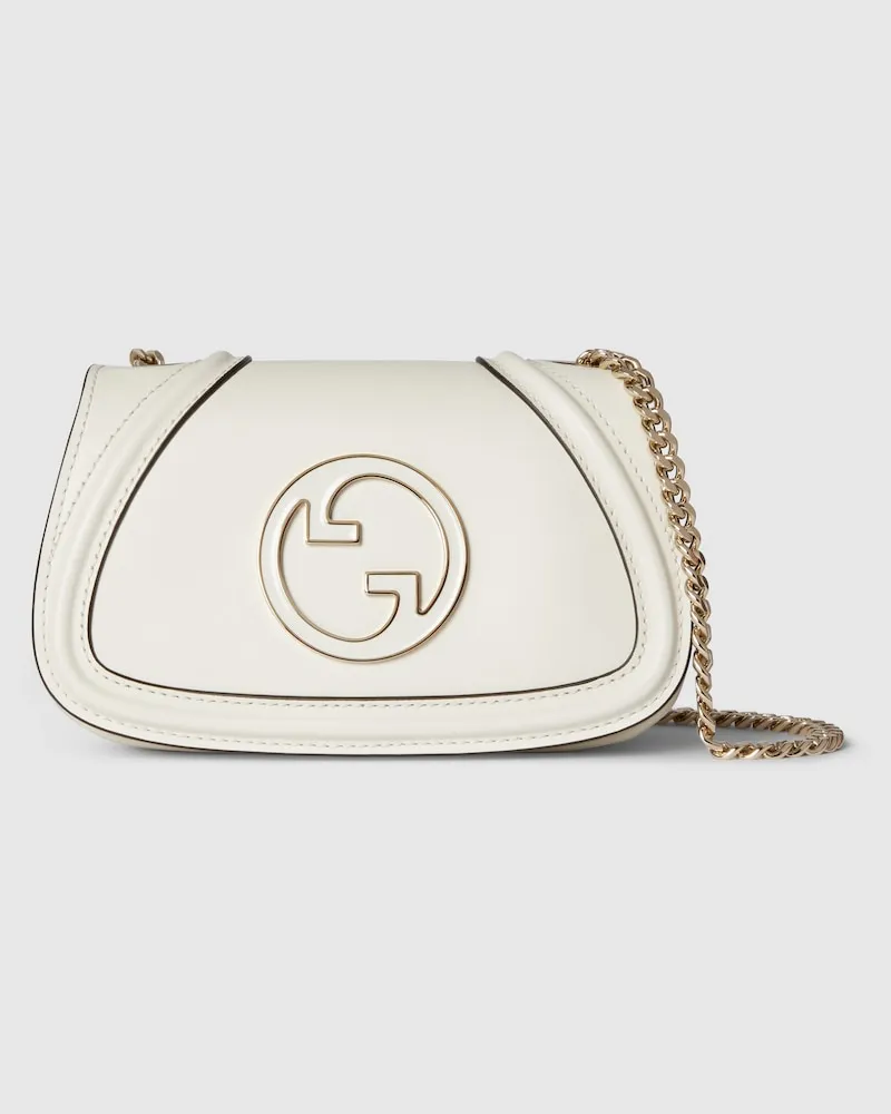 Gucci Kleine Blondie Schultertasche Weiß