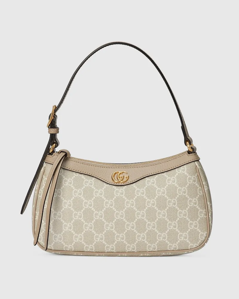 Gucci Kleine Ophidia Schultertasche Weiß