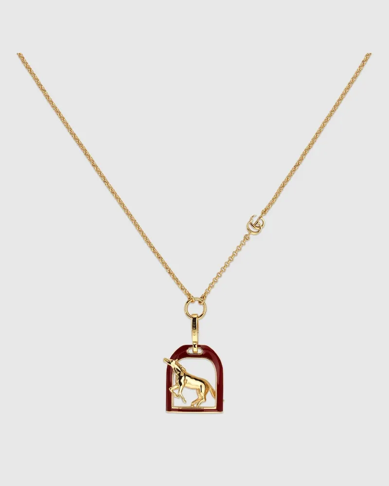 Gucci Halskette Mit Pferdemotiv-Anhänger Undefined
