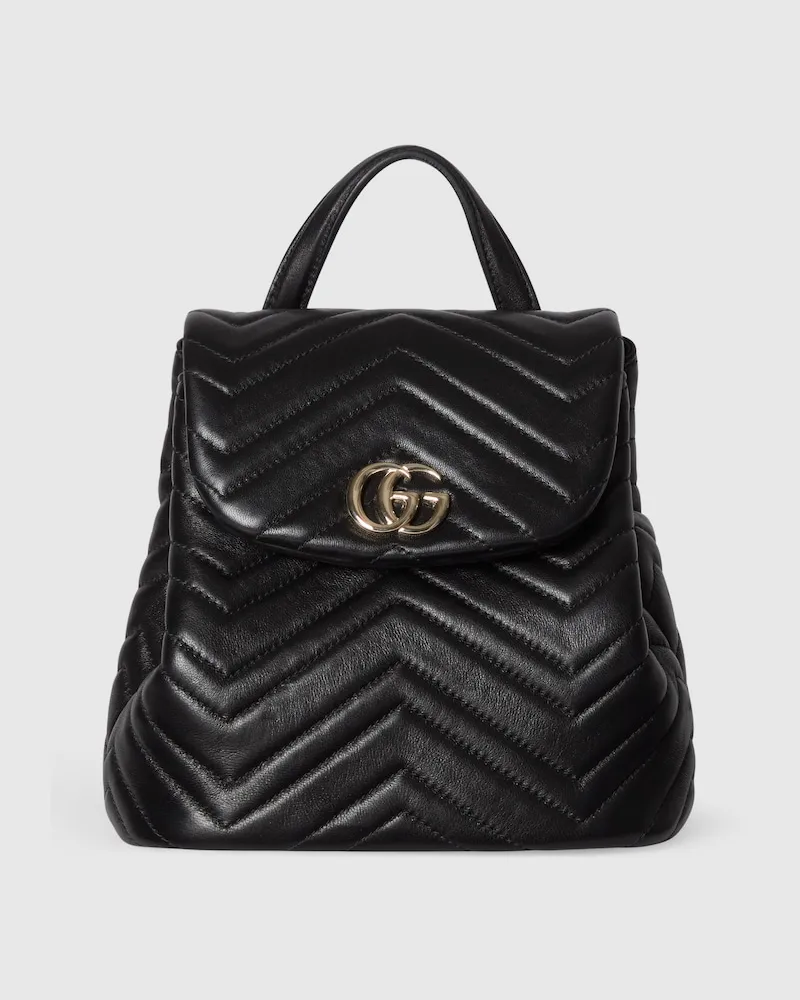 Gucci GG Marmont Mini-Rucksack Schwarz