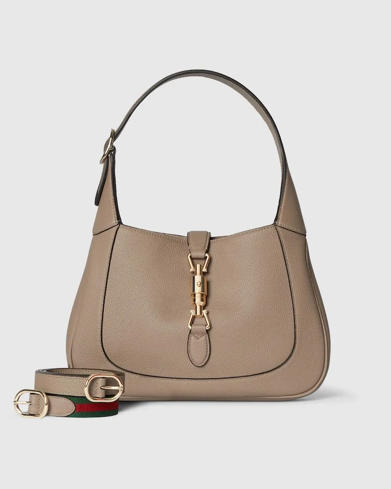 Gucci Mittelgroße Jackie 1961 Tasche Grau