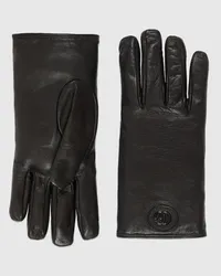 Gucci Doppel G Handschuhe Aus Leder Schwarz