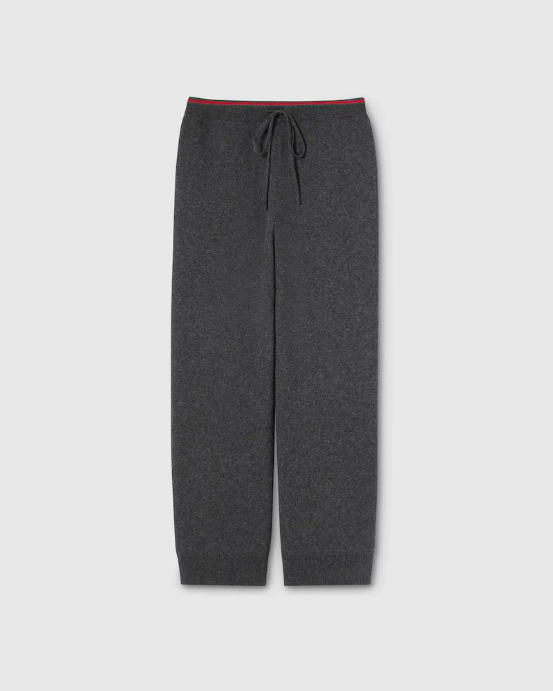 Gucci Hose aus Wolle Und Kaschmir, Größe Grau