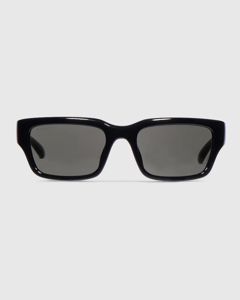 Gucci Sonnenbrille mit Rechteckigem Rahmen Schwarz