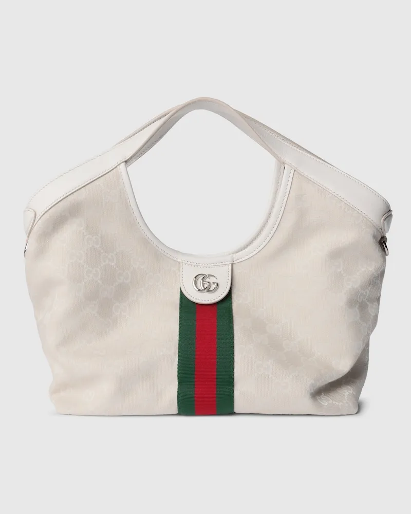 Gucci Kleiner Giglio Shopper Weiß
