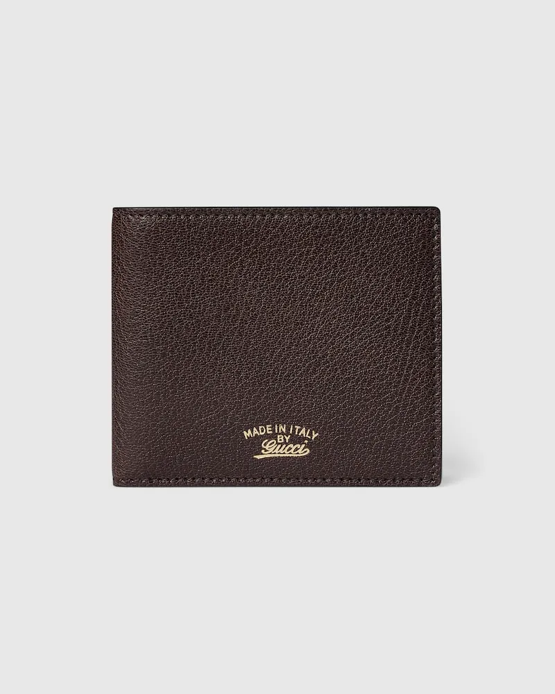 Gucci Portefeuille À Rabat Lira Marron