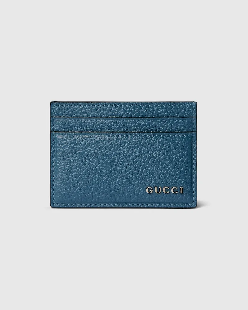 Gucci Kartenetui Mit Logo Blau