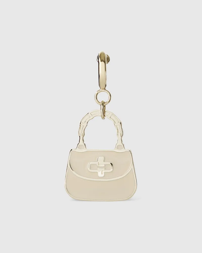 Gucci Bamboo 1947 Taschenanhänger Weiß