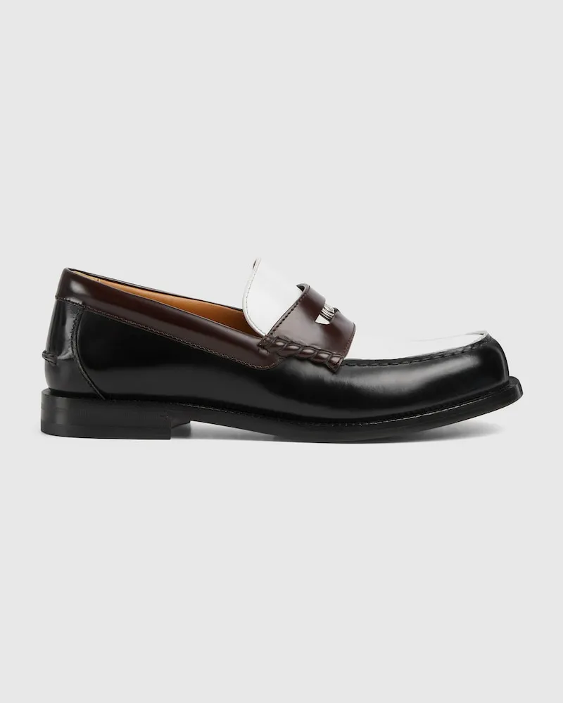 Gucci Herrenloafer Mit Abnehmbarem Detail, Größe Weiß