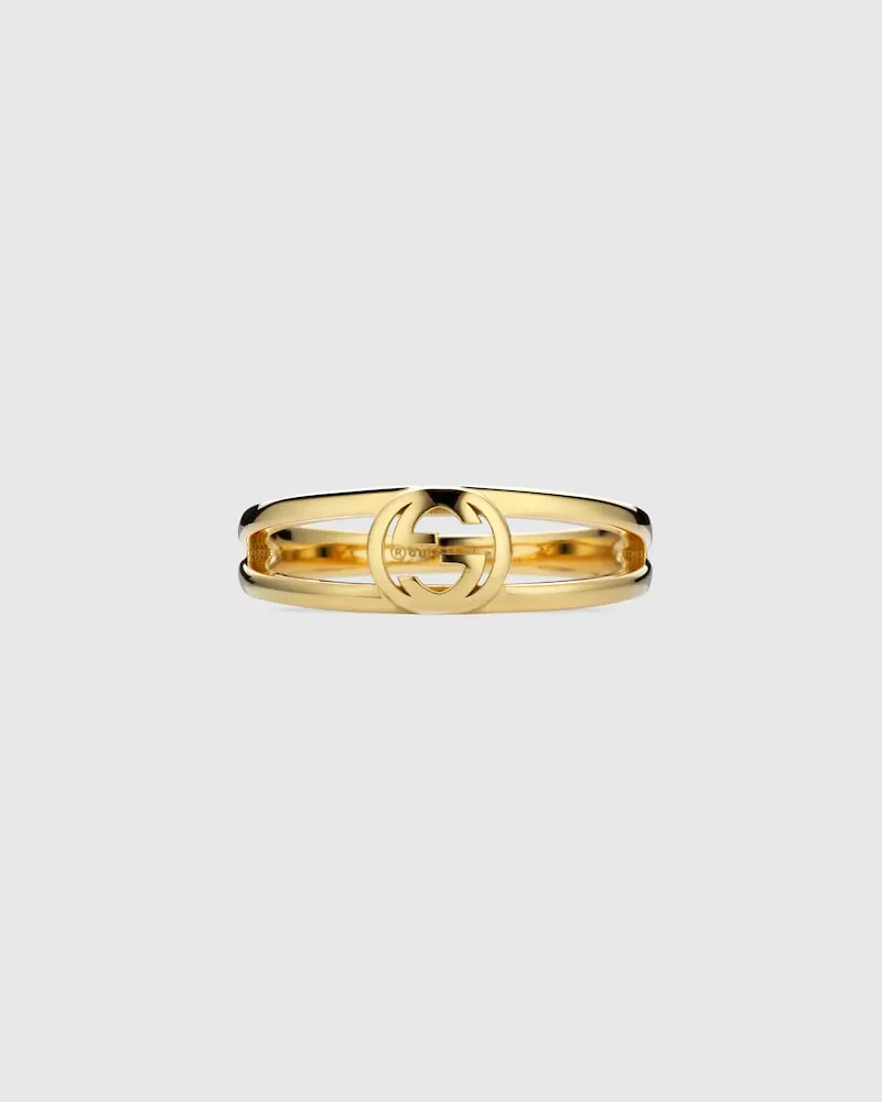 Gucci Interlocking 2-Band Ring 18 Karat Undefined
