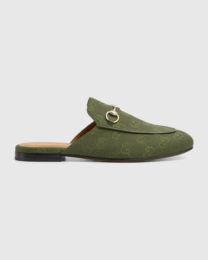 Gucci Princetown Damenslipper, Größe Grün