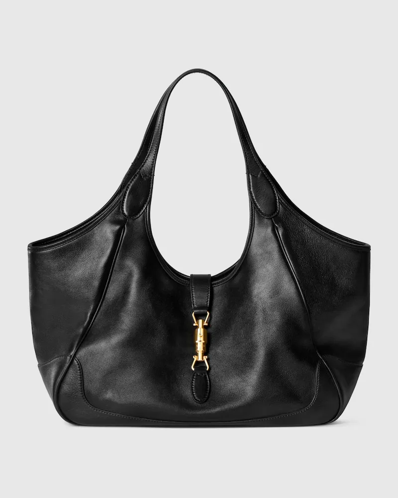 Gucci Mittelgroßer Mercato Shopper Schwarz