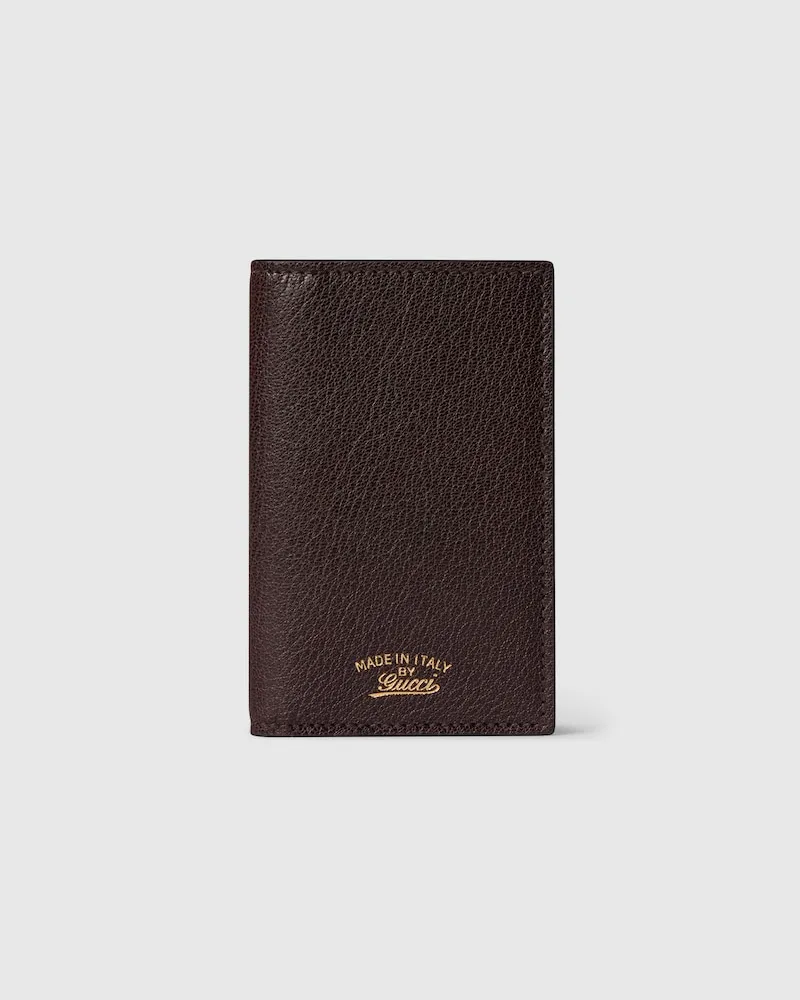 Gucci Porte-cartes Lira Marron