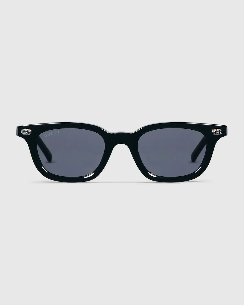 Gucci Sonnenbrille Mit Ovalem Rahmen Schwarz