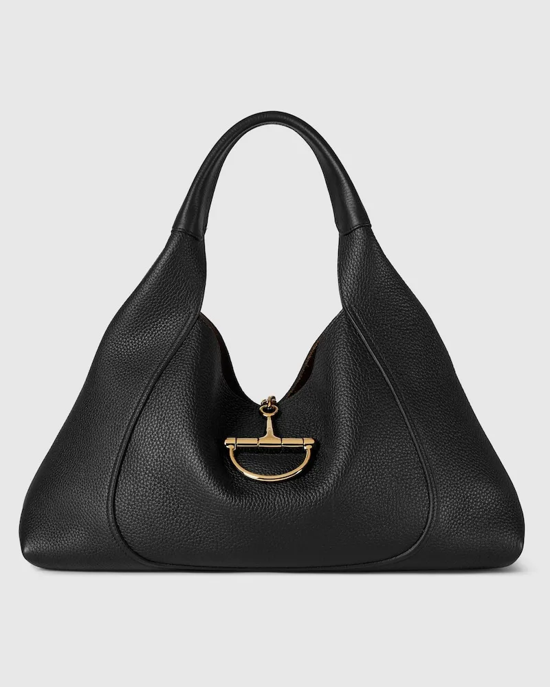 Gucci Softbit Maxi-Schultertasche Schwarz