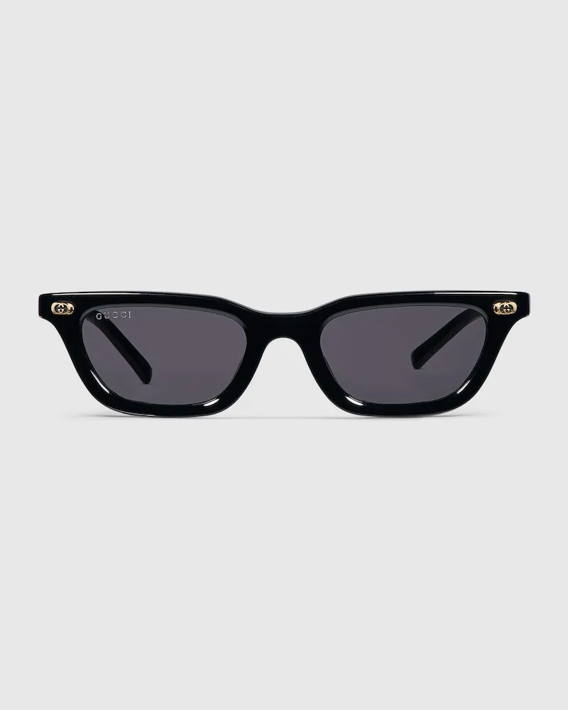 Gucci Sonnenbrille In Katzenaugenform Schwarz