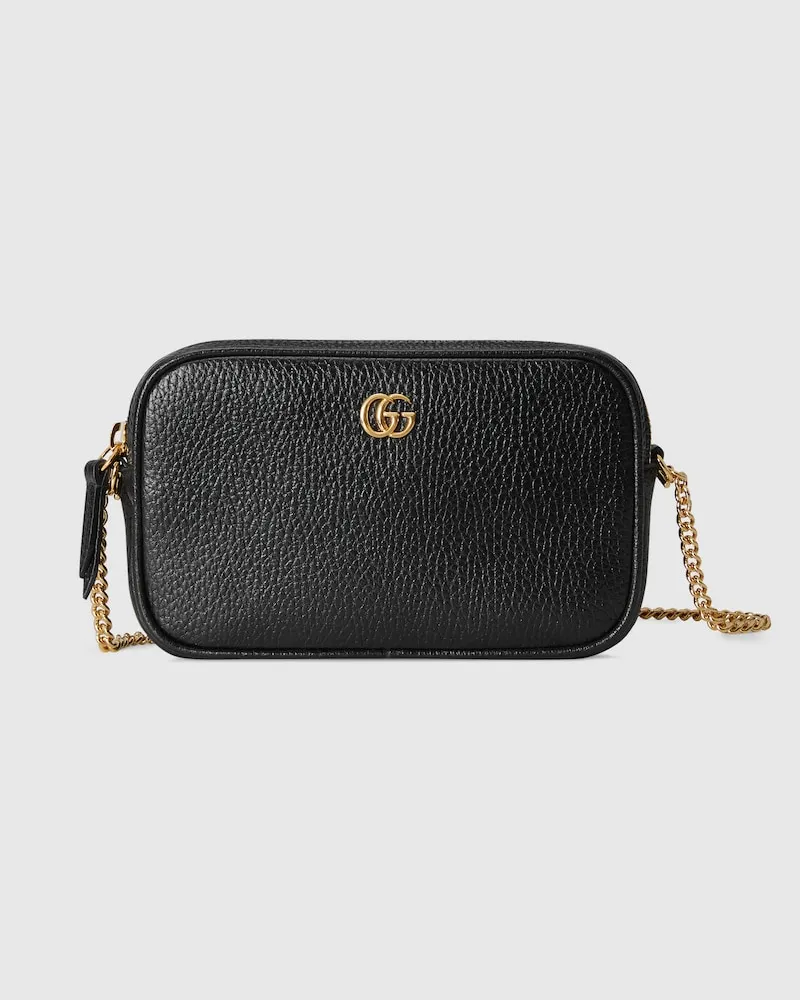 Gucci GG Marmont Mini-Kameratasche Schwarz